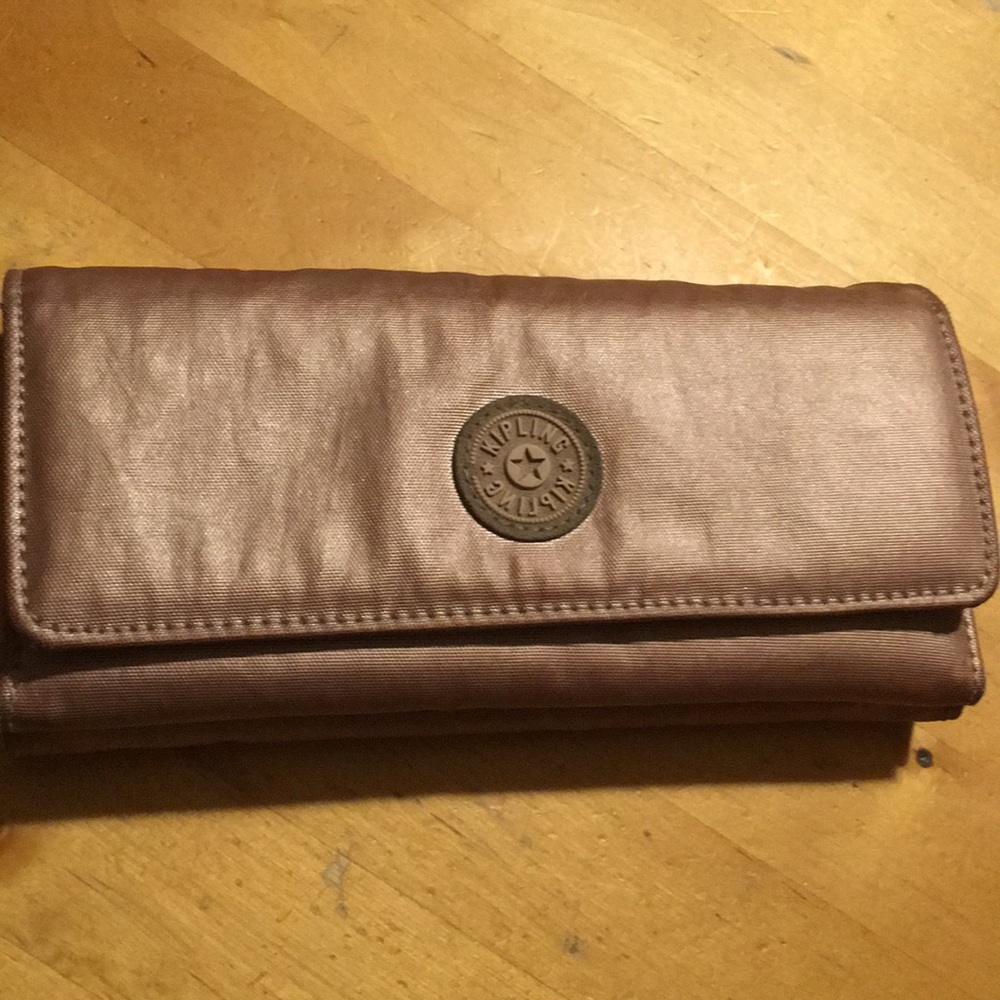 Kipling Wallet Rose Gold Metallic